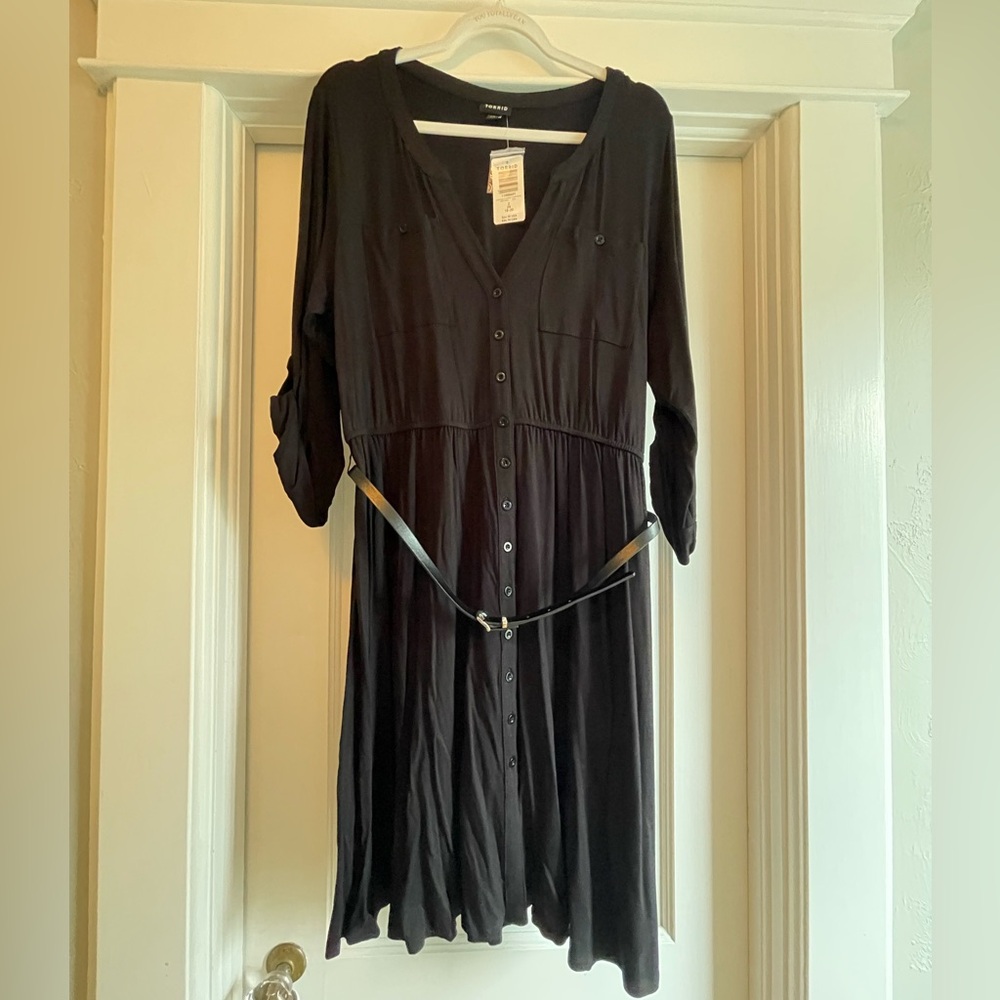 NWT Torrid Knit Shirtdress w/Belt, 2